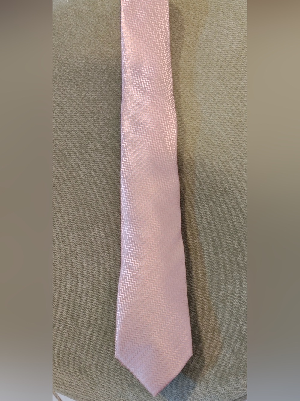 Light Pink Textured Men's Tie